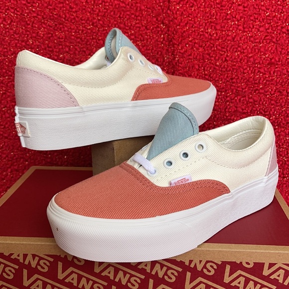 Vans Era Platform Twill Pastel Block/True White WMNS - Picture 10 of 16